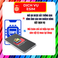 Sim QR ESim Vinaphone , Dịch Vụ ESim Cho Các Gói Cước VD149 , TD49 , VD89M, BIG50Y , D159 ,U1500