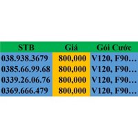 [Sim Số Đẹp] Sim 4G Viettel F90, KHUYẾN MÃI KHỦNG.