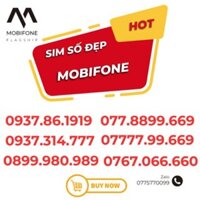 Sim so dep, sim mobi trả trước số dể nhớ nhà mạng mobifone