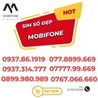 Sim so dep, sim mobi trả trước số dể nhớ nhà mạng mobifone