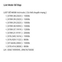 Sim số đẹp - Taxi - Sim VIP