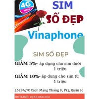 Sim số đẹp tổng hợp mạng vinaphone, giao sim tận nơi, giảm giá ưu đãi cho khách hàng mua sim trong shop