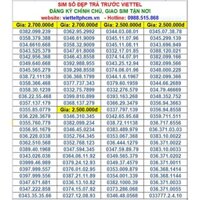 SIM SỐ ĐẸP VIETTEL GIÁ CHÍNH HÃNG + GÓI 4G SIÊU ƯU ĐÃI