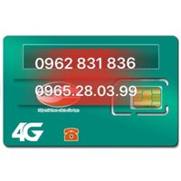 SIM SỐ ĐẸP VIETTEL KHUYẾN MÃI ĐỒNG GIÁ 1800k/sim