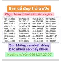Sim số đẹp Vinaphone trả trước TỨ QUÝ GIỮA, TIẾN 1 GHÁNH, 2 PHÍM ... Hổ trợ đăng kí chính chủ
