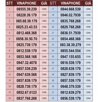 SIM SỐ ĐẸP VINAPHONE