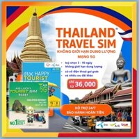 SIM Thái Lan du lịch 3 8 10 16 ngày DTAC AIS TRUE Thailand mạng 4G 5G - gọi unlimit -  mã Grab