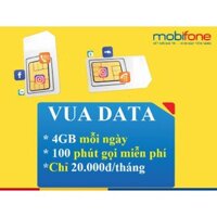 SIM TRẢ TRƯỚC MOBIFONE VUA DATA BẤT CHẤP VỀ GIÁ