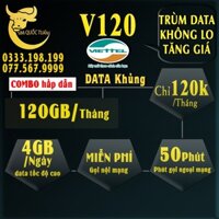 SIM V90,V120 VIETEL,GÓI V120 SỐ ĐẸP