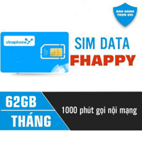 [SIM VÀO MẠNG BÌNH DÂN, SINH VIÊN] SIM 4G F HAPPY 62GB DATA/ THÁNG VÀ 1000P Gọi Nội Mạng