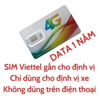 Sim Viettel 12 tháng lắp định vị GPS