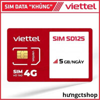 SIM VIETTEL 4G SD125 - SD135 150GB TỐC ĐỘ CAO -  NGÀY 5GB