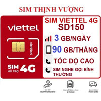 SIM VIETTEL 4G SD150 90GB Tốc Độ Cao