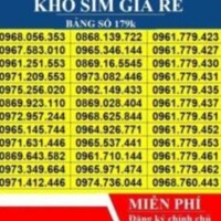 [SIM VIETTEL 4G] SIM GIÁ RẺ VIETTEL - XẢ KHO SIM VIETTEL