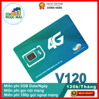 Sim viettel 4G V120
