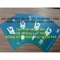Sim viettel 4g