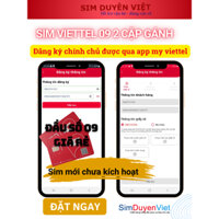 Sim Viettel Đầu 09 loại đẹp 2 cặp gánh (Đăng ký chính chủ tại cửa hàng Viettel) D4C3