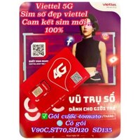 Sim Viettel GIÁ SIÊU RẺ, NGUYÊN KIT chưa kích hoạt (được chọn số có sẵn)