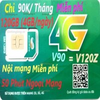 Sim Viettel gói V120Z khuyến mãi cực khủng 199k/sim