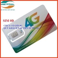 SIM VIETTEL NẠP TIỀN DÙNG NGAY- SIM TRẢ TRƯỚC