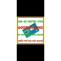 Sim Viettel V120 ( FREE THÁNG ĐẦU TIÊN SỬ DỤNG KHÔNG CẦN NẠP THẺ)