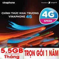 SIM VINA 4G VINAPHONE SIM TỐC CAO TẶNG 5GB/THÁNG SÀI MIỄN PHÍ 1 NĂM KHÔNG CẦN NẠP TIỀN