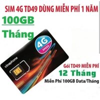 SIM VINAPHONE 12TD49 100GB/THÁNG [CÓ ESIM]