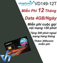 Sim Vinaphone VD14912T | Gói Cước Data 4G Cực Khủng | Nhiều Ưu Đãi Hot