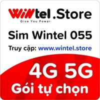 Sim Wintel 055 Giá rẻ Gói cước không giới hạn data