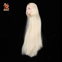 Simhoa 1 / 6 BJD Trang Điểm Mặt Đầu Điêu Khắc Với Tóc Vàng Búp Bê Thay Thế Cơ Thể DIY