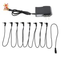 Simhoa 1 đến 8 Điện Guitar Hiệu Ứng Bàn Đạp Chia Dây Cáp 9V1A Bộ Chuyển Đổi Nguồn