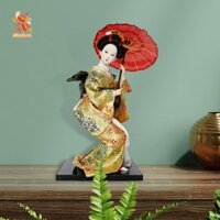 Simhoa 12inch Nhật Bản Kimono Hình Thủ Công Mỹ Nghệ Tượng Búp Bê Kimono Cho Phòng Khách Kệ Để Bàn Trang Trí Trang Trí