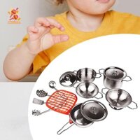 Simhoa 13 Cái Trẻ Em Chơi Nồi Và Chảo Đồ Chơi Trẻ Em Nấu Ăn Bộ Bé Trai Bé Gái