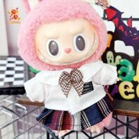 Simhoa 15cm Quần Áo Búp Bê Kẻ Sọc Váy Đạo Cụ Ảnh Búp Bê Quần Áo Cho Búp Bê 5,9Inch