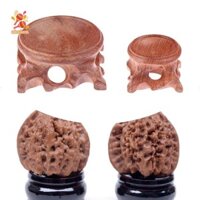 Simhoa 2 Miếng Gỗ Hiển Thị Đế Nhỏ Trang Trí Quả Cầu Trứng Giá Đỡ Quả Cầu Đá Để Trang Trí Đá Quả Cầu