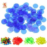 Simhoa 300 miếng nhựa đánh dấu chip bingo 19mm cho thẻ bài poker trò chơi bingo