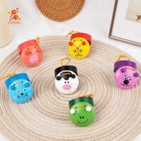 Simhoa 6 Chiếc Gỗ Castanets Hoạt Hình Âm Nhạc Bộ gõ Bộ Nhạc Cụ Đồ Chơi Giáo Dục