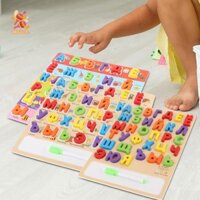Simhoa Bảng chữ cái tiếng Nga Bộ bảng xếp hình bằng gỗ Công nhận giáo dục