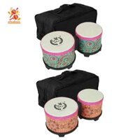 Simhoa Bongo Trống 5 '' và 6 '' Bộ Trống Tay Nhảy Múa Sáng Tạo Với Túi Chơi Nhạc Cụ Gõ Cho Trẻ Em Quà Tặng Sinh Nhật