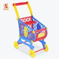 Simhoa Búp bê trẻ em hoặc đồ chơi nội thất cho trẻ mới biết đi Bộ xe đẩy siêu thị nhiều màu