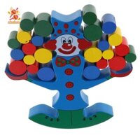 Simhoa Chú Hề Gỗ Xếp Chồng Đồ Chơi Khối Xây Dựng Đồ Chơi Xếp Hình Giáo Dục Cho Trẻ Em Trẻ Em