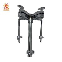 Simhoa Double Tom Holder Tom Drum Holder Mount Ổn định Nhạc cụ chắc chắn Phụ kiện Phần cứng trống cho Tom Drum Set