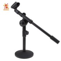 Simhoa Giá đỡ Mic để bàn có thể điều chỉnh đa năng Chiều dài 13 inch, Đường kính đế 5.12 inch cho phòng thu phát sóng đài phát thanh, sân khấu và đài truyền hình