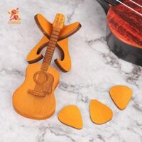 Simhoa Gỗ Đàn Guitar Acoustic Guitar Hộp Đàn Guitar Chọn Giá Đỡ Cho Nhạc Sĩ Người Yêu Quà Tặng Guitarist
