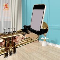 Simhoa Marching Band Nhạc Lyre Giá Đỡ Điện Thoại Xoay 360 Chắc Chắn Nhạc Cụ Đứng Điện Thoại Cho Clarinet Trumpet Marching Band Oboe