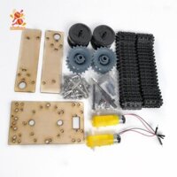 Simhoa Robot DIY Chassis Track Crawler DIY Car Robot đồ chơi cho trẻ em 3-9V TT Motor