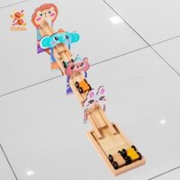 Simhoa Tập Đi Đua Xe Đồ Chơi Xe Ô Tô Bằng Gỗ Đường Đua Bóng Thả Đồ Chơi Đường Đua Bằng Gỗ Cho Trẻ Em Bé Trai Bé Gái Quà Tặng