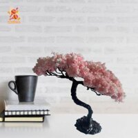 Simhoa Thu Nhỏ Cây Hoa Đồ trang trí Mô Phỏng Bánh Topper Hoa Anh Đào Cây Cho Đường Sắt Dự Án Kiến Trúc Xây Dựng Đồ trang trí Trang Trí