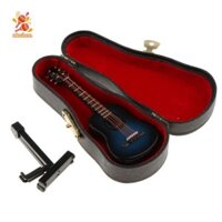 Simhoa Thu Nhỏ Xanh Đàn Guitar Acoustic Cho 1 / 6 Nhân Vật Hành Động BJD Búp Bê Phụ Kiện