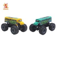 Simhoa Trường Xe Buýt Đồ Chơi Kéo Nhẹ Sáng Tạo Chắc Chắn Xe Lớn Cho Trẻ Em Bé Trai Bé Gái Quà Tặng